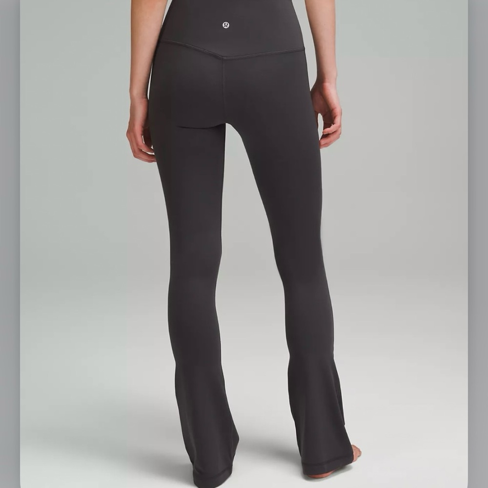 lululemon athletica graphite grey mini flare leggings - MINT CONDITION